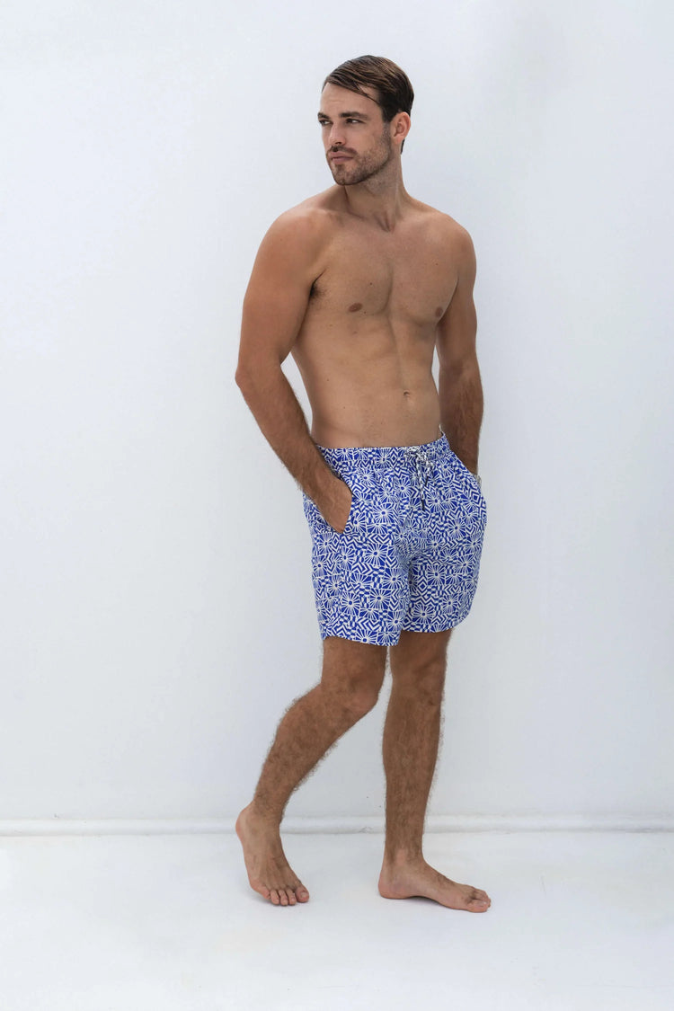Shore Club Men's Swim Short - Mediterranean Sun
