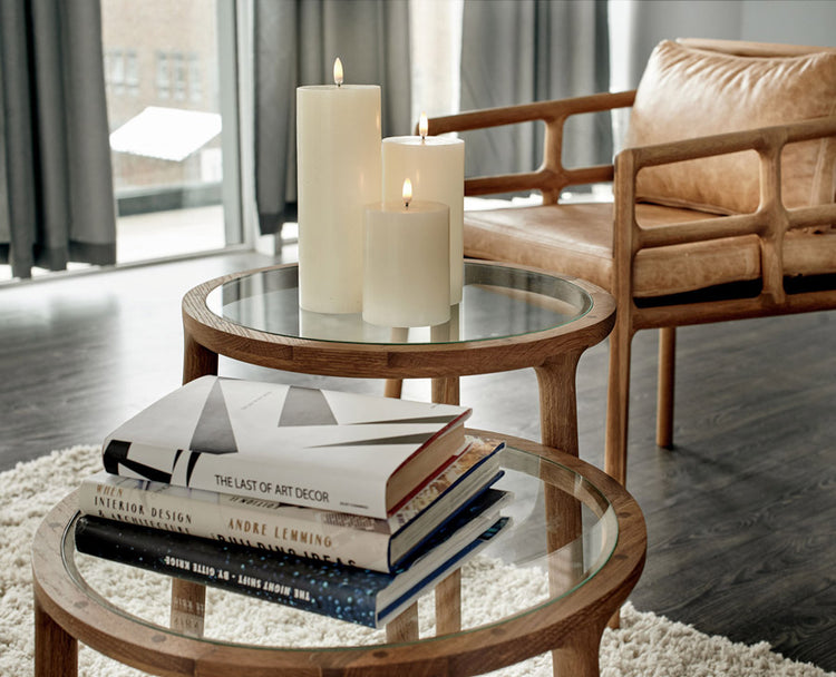 White Wax LED Candle Nordic