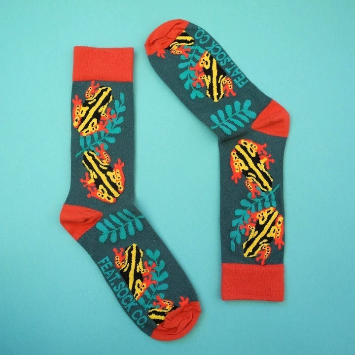 Men's Socks Stripey Frogs