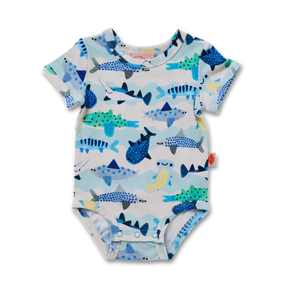 Fintastic Short Sleeve Bodysuit