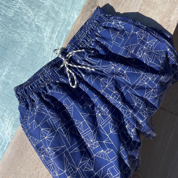 Shore Club Men's Swim Short - Capri Geo