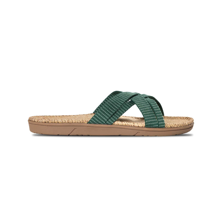 Shangies Women #1 Jute Sandal – Misty Moss (Dark green)
