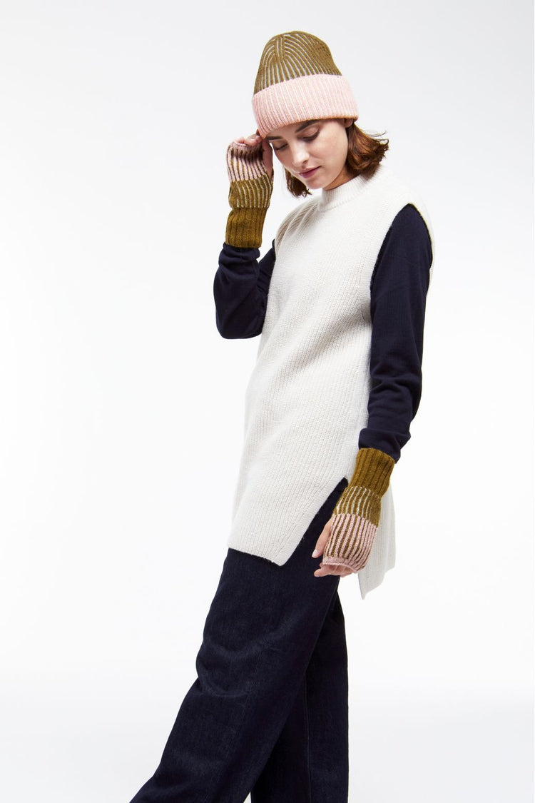 Khaki Module Beanie Mapoesie