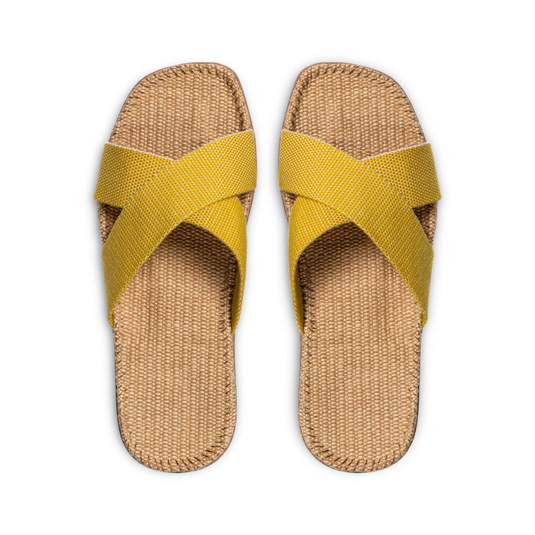 Shangies Unisex Jute Sandal – Mellow Maize (Yellow)