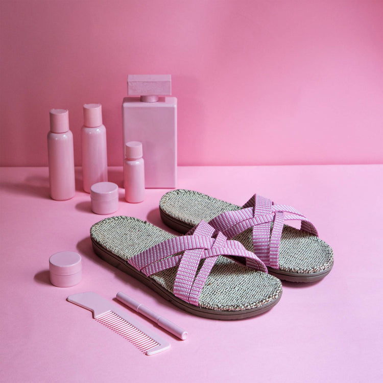 Shangies Women #1 Jute Sandal – Pale Pink