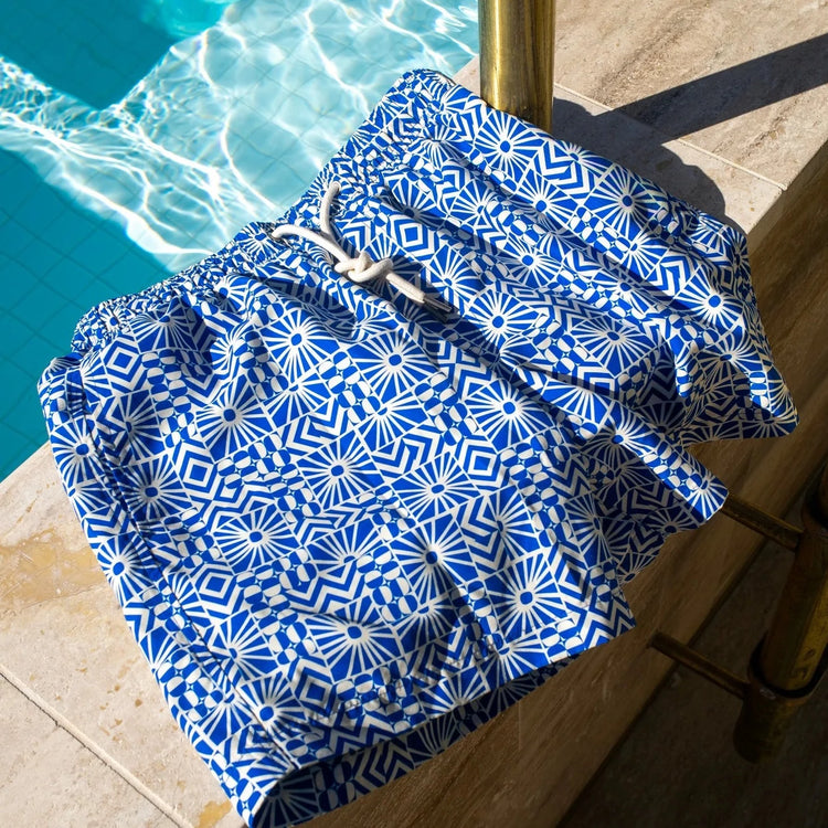 Shore Club Men's Swim Short - Mediterranean Sun