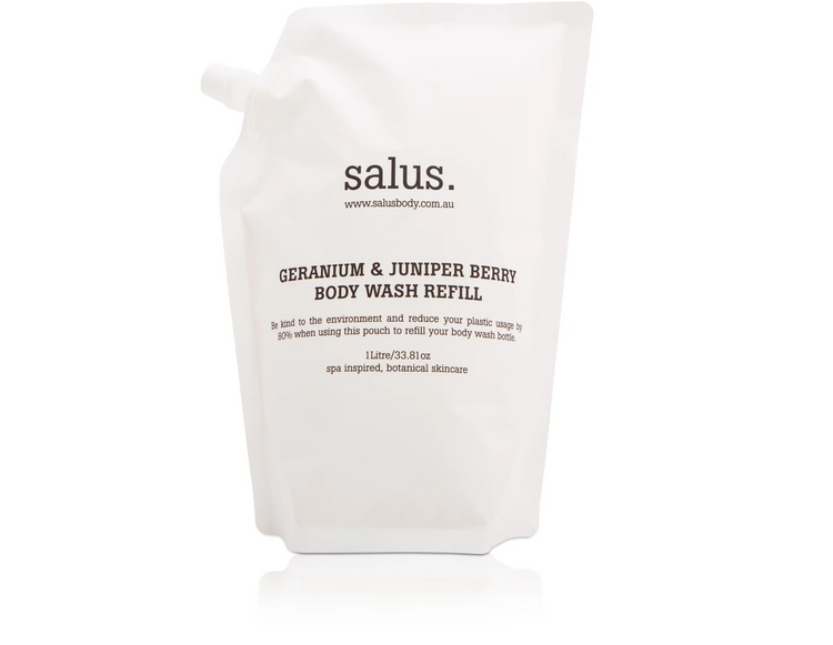 Salus Geranium & Juniper Body Wash Refill 1L