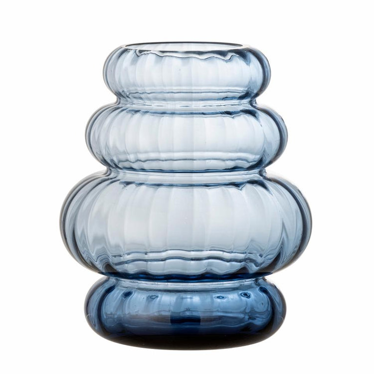Bing Vase, blue glass