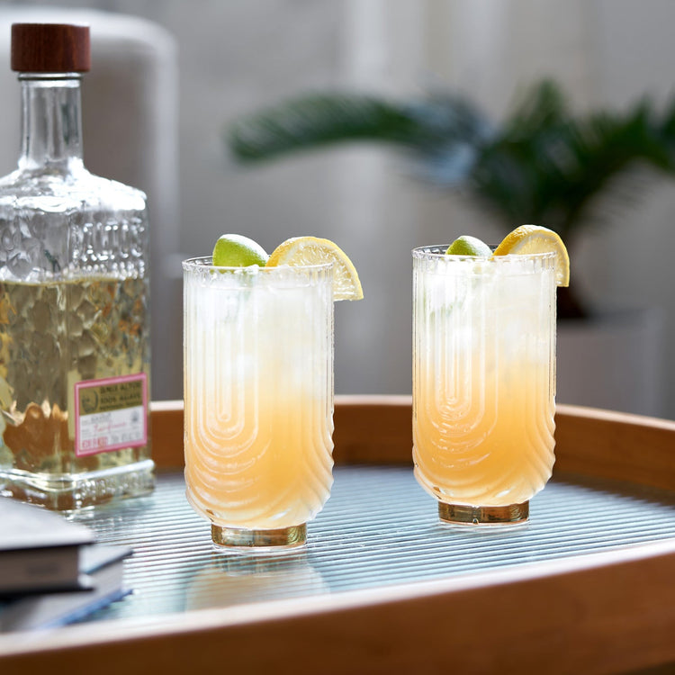 Gatsby Highball Glasses (set of 2)