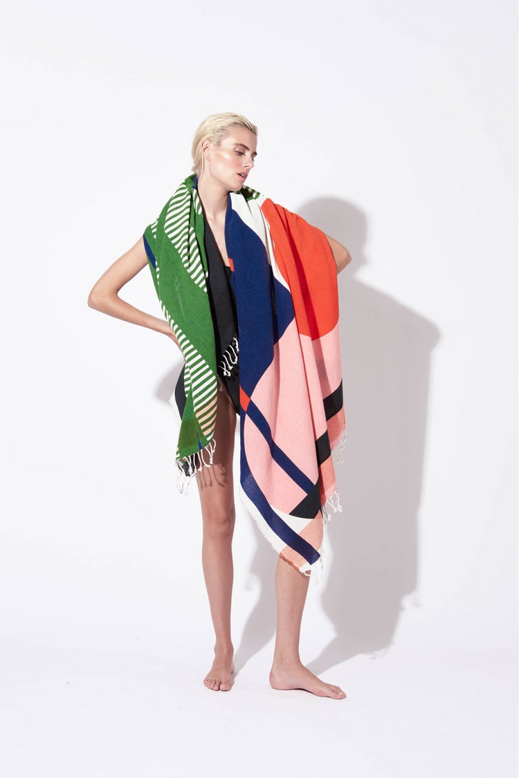Mapoesie Abstract Beach Towel