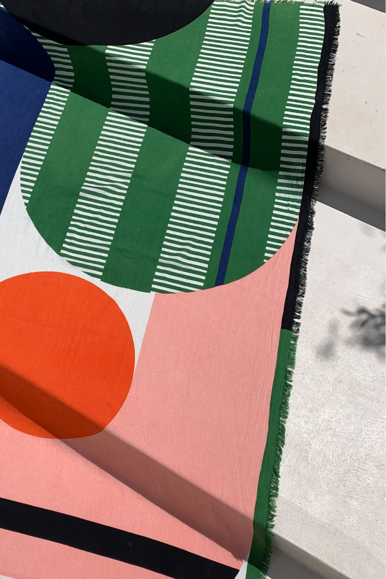 Mapoesie Abstract Beach Towel