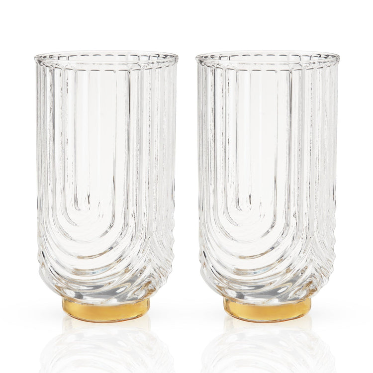 Gatsby Highball Glasses (set of 2)