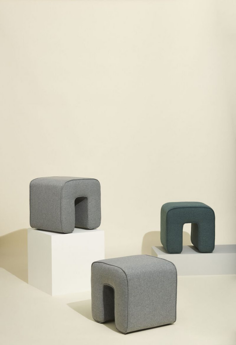 Hubsch Sculptured Pouf