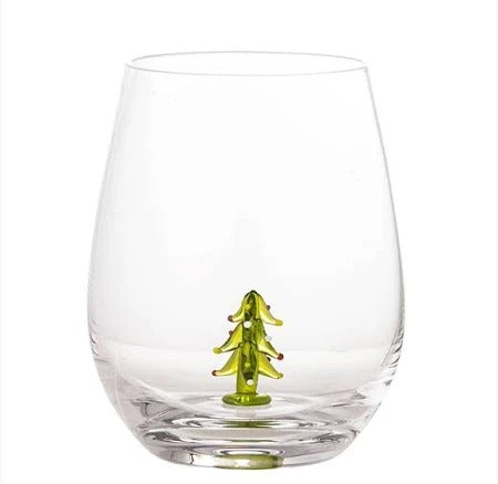 Misa Christmas Tree Drinking Glass