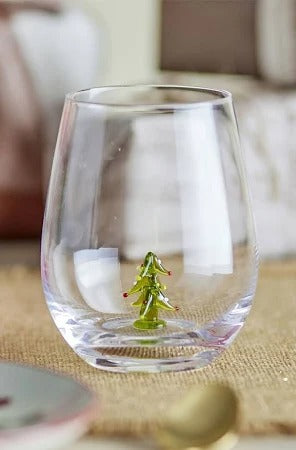 Misa Christmas Tree Drinking Glass