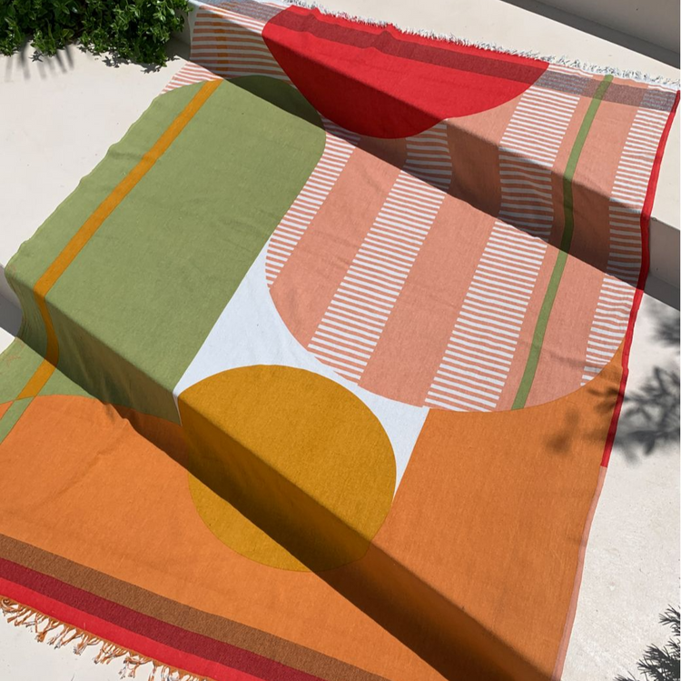 Mapoesie Abstract Beach Towel