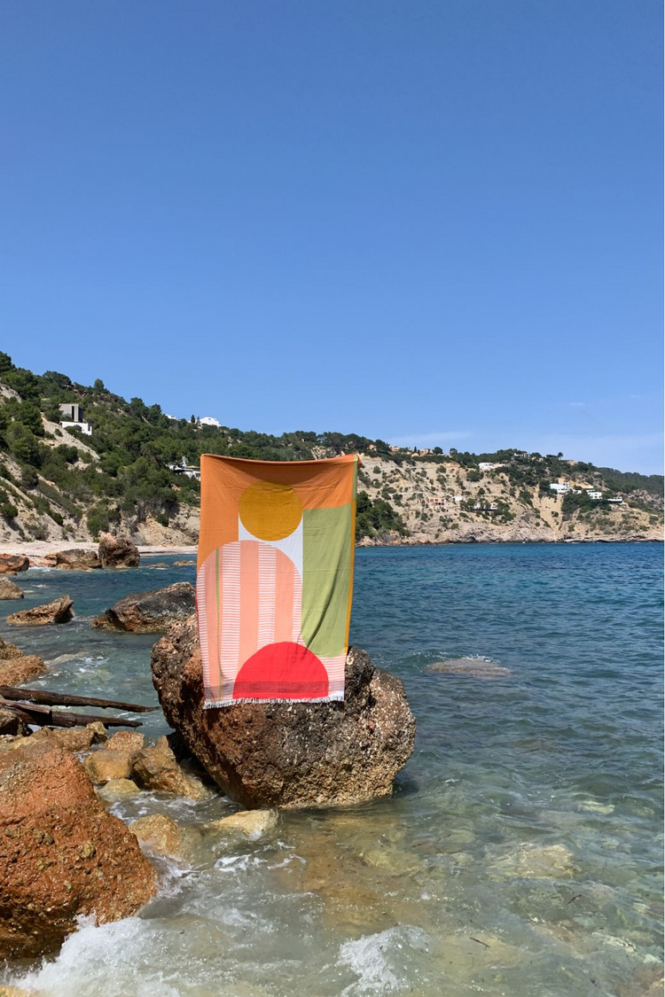 Mapoesie Abstract Beach Towel
