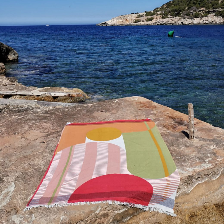 Mapoesie Abstract Beach Towel