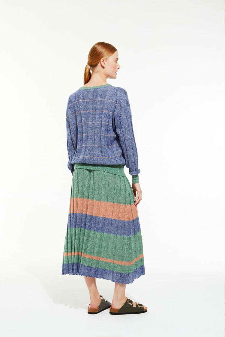 Mapoesie Victoria Jaspe Top Tan Blue