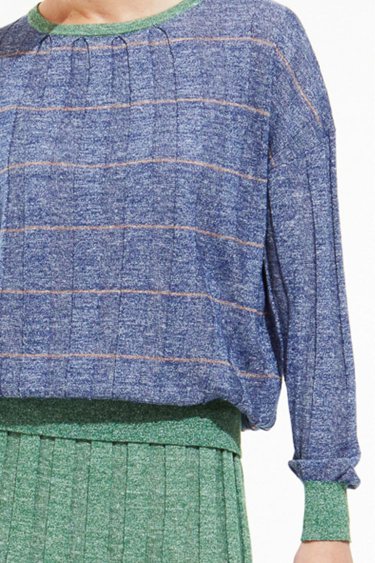 Mapoesie Victoria Jaspe Top Tan Blue