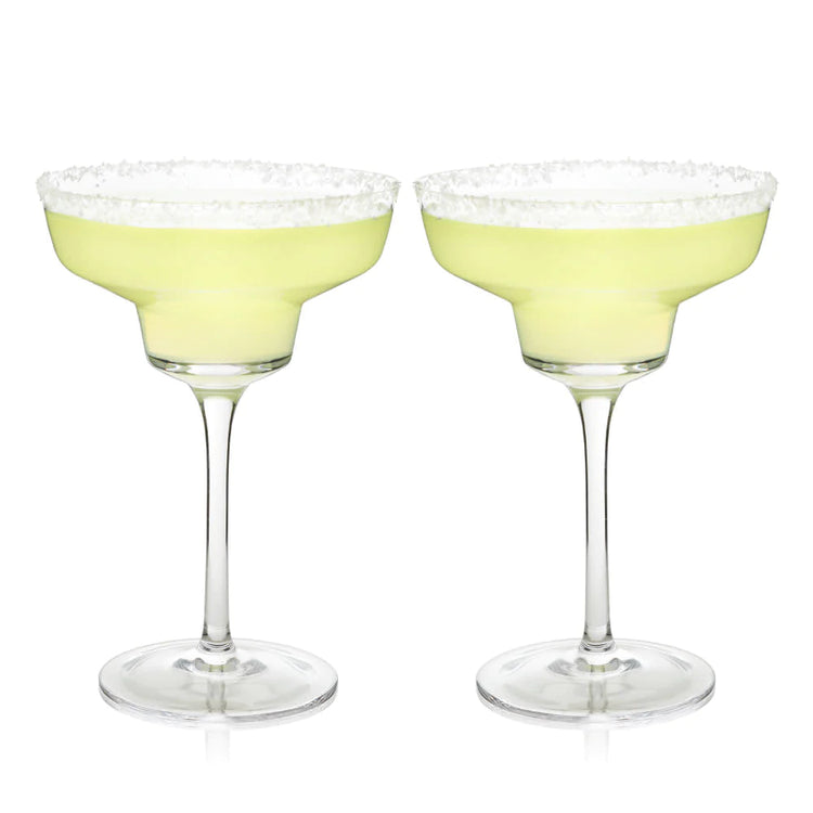 Raye Angled Crystal Margarita Glass (Set of 2)