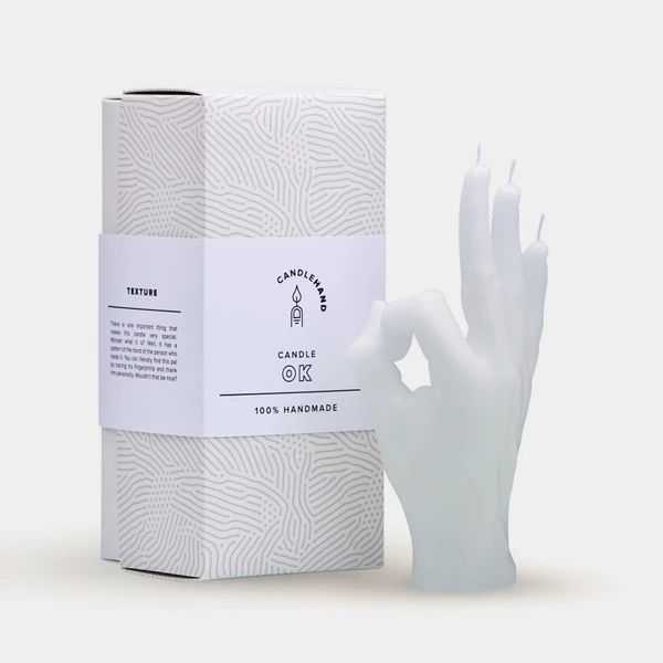 OK Candle Hand