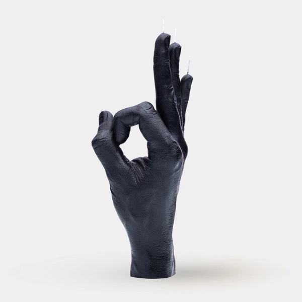 OK Candle Hand