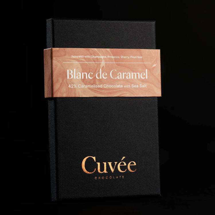 Cuvee Chocolate Blanc De Caramel 42% Tablet 70g