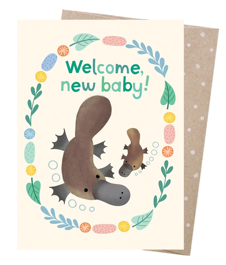 Earth Greeting Card new baby