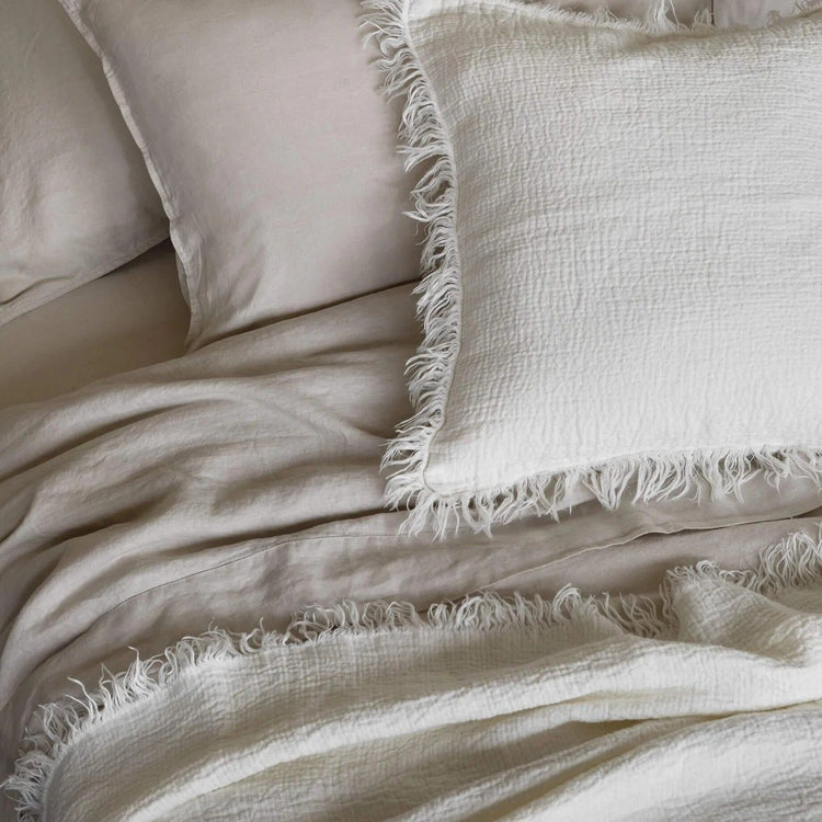 LMHome Ava Linen Throw
