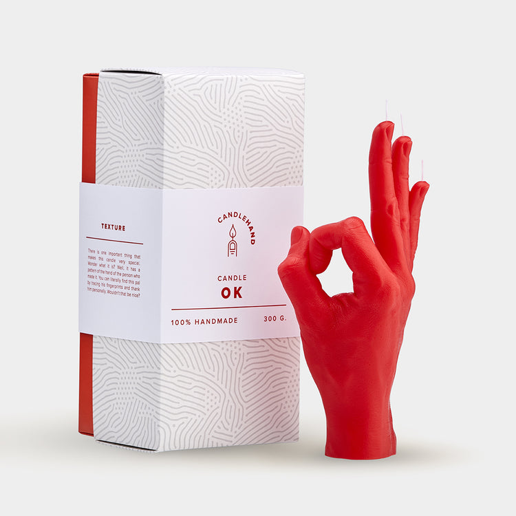 OK Candle Hand