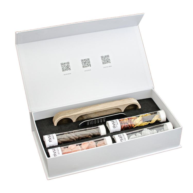 Rivsalt Gift Box Tasters- Selection of Salt, Pepper & Chilli