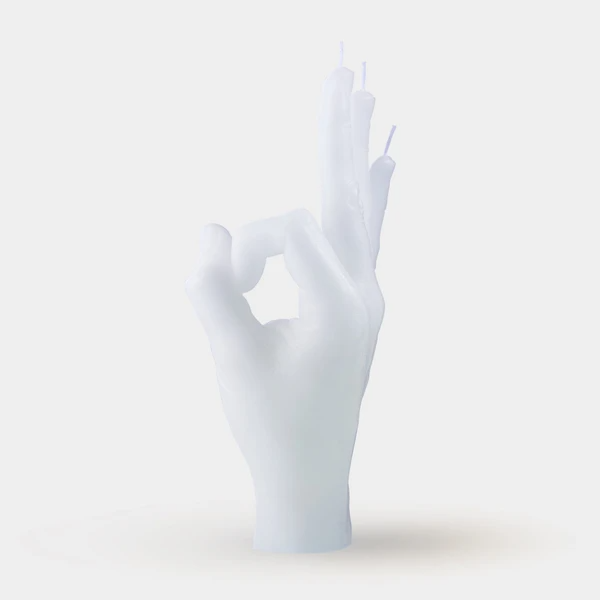 OK Candle Hand