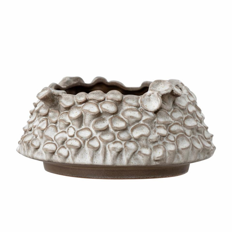Geran Flowerpot Stoneware Grey