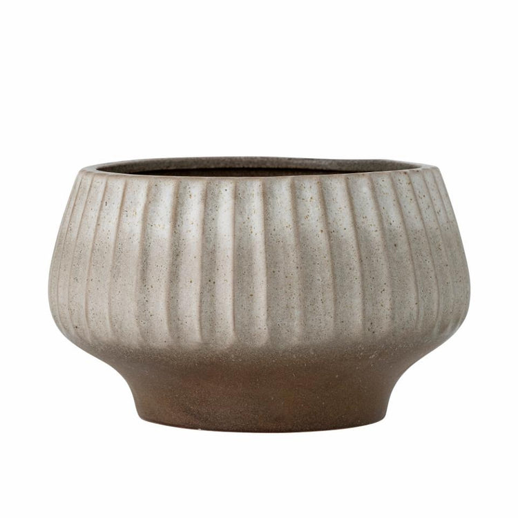 Assie Flowerpot Grey Stoneware