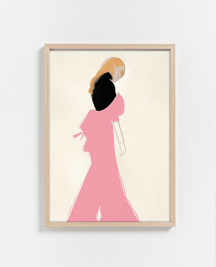 Pink Dress Print