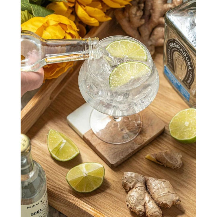 Viski Angled Crystal Gin & Tonic Glasses (set of 2)