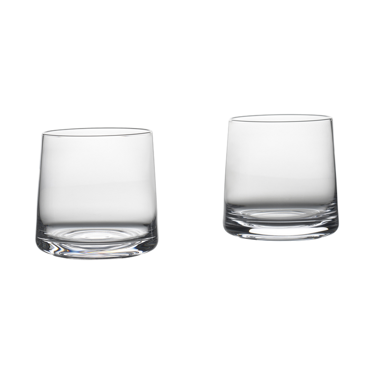 Zone Rocks Wideball Crystal Glass (set of 2)