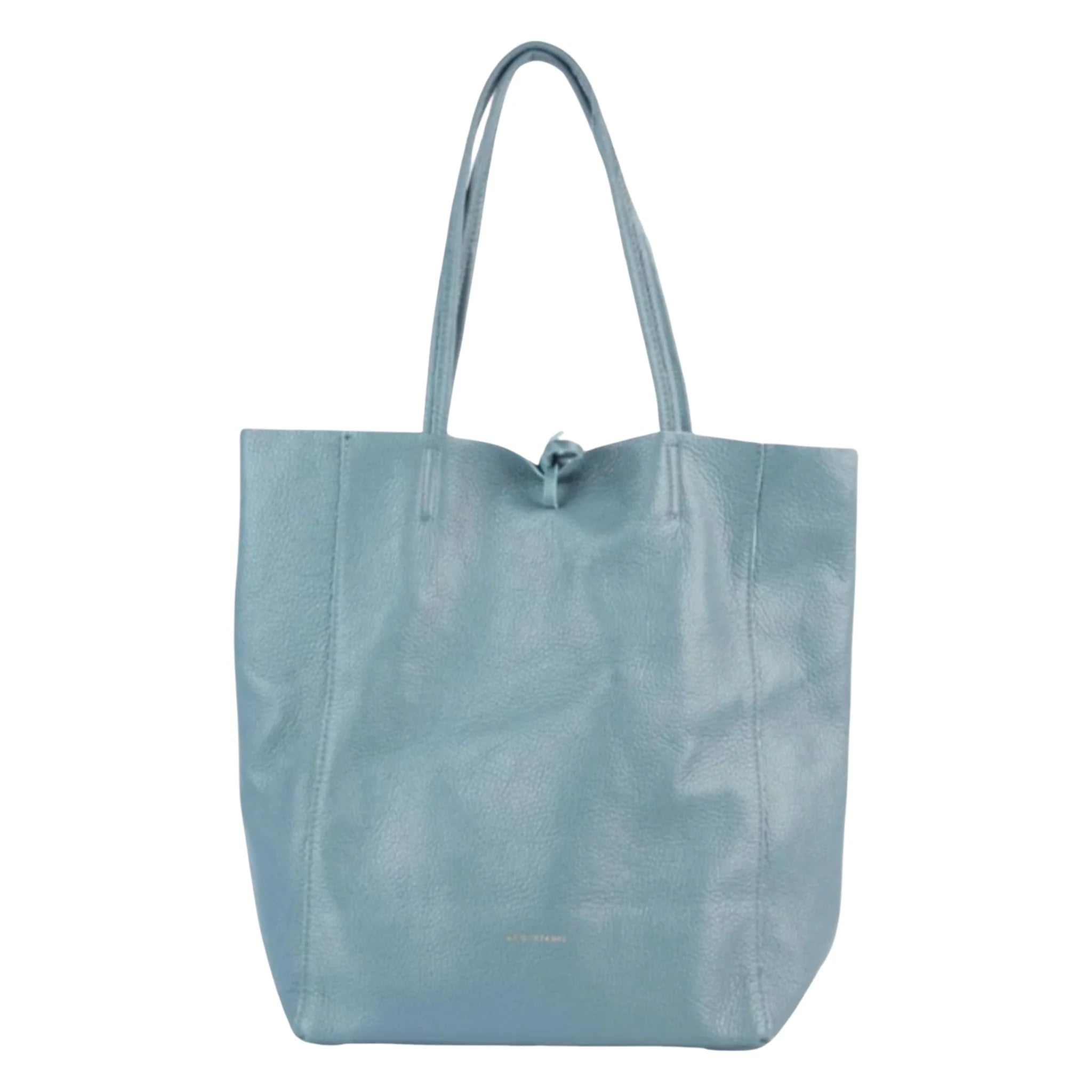 Maison Fanli Dusty Blue Large Leather Tote bag