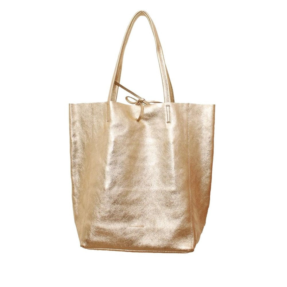 Maison Fanli Metallic Gold Large Leather Tote bag