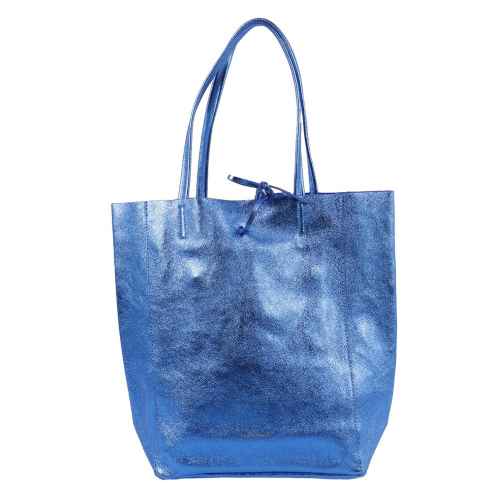 Maison Fanli Metallic Electric Blue Large Leather Tote bag