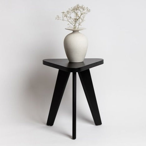 Black wooden table sidetable bedside