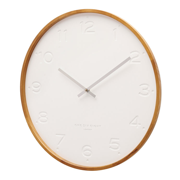 Freya Silent Movement Clock White