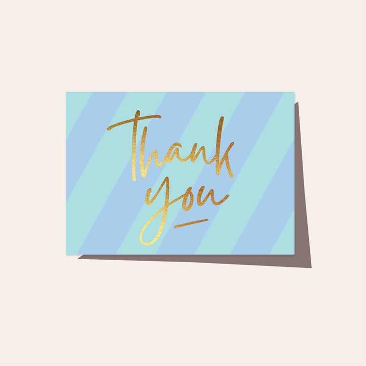 Sea Stripe Thank You Card