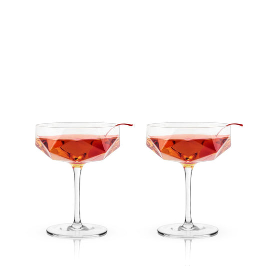 Faceted Crystal Coupe (SET2)
