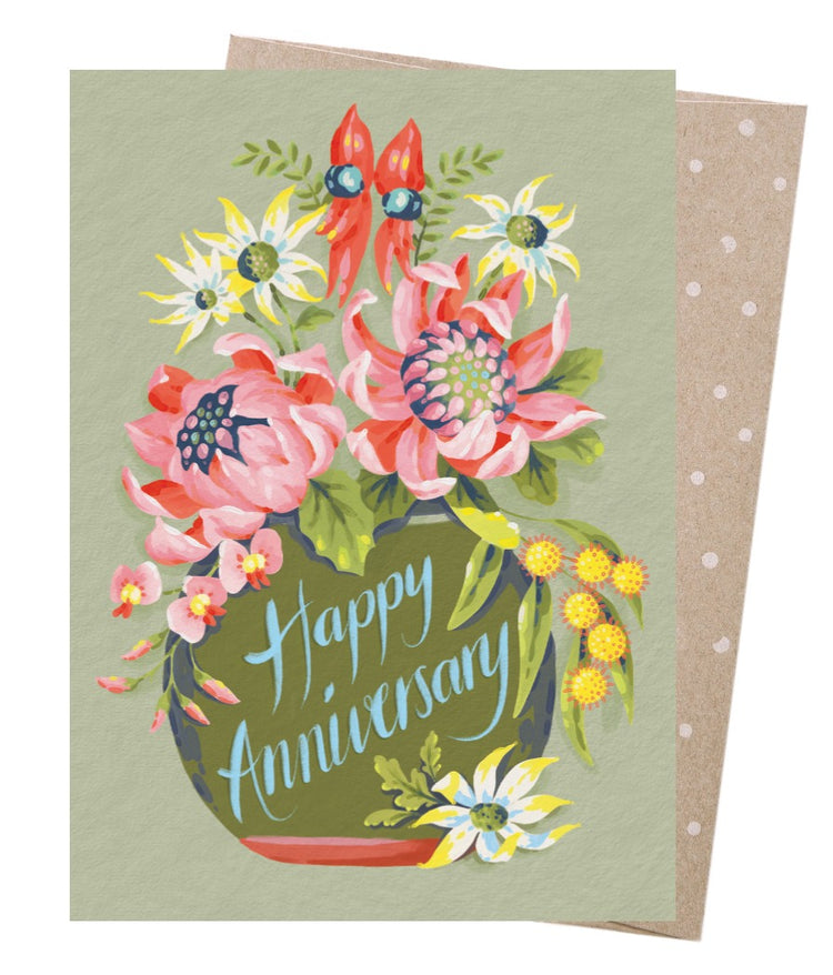 Anniversary Vase Greeting Card