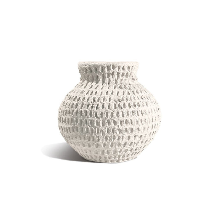 Matteurs Cotton Stone Vase Round - Dash 18 cm