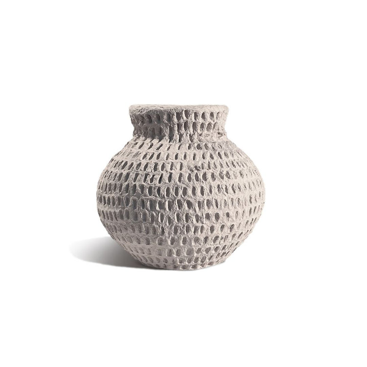 Matteurs Cotton Stone Vase Round - Dash 18 cm