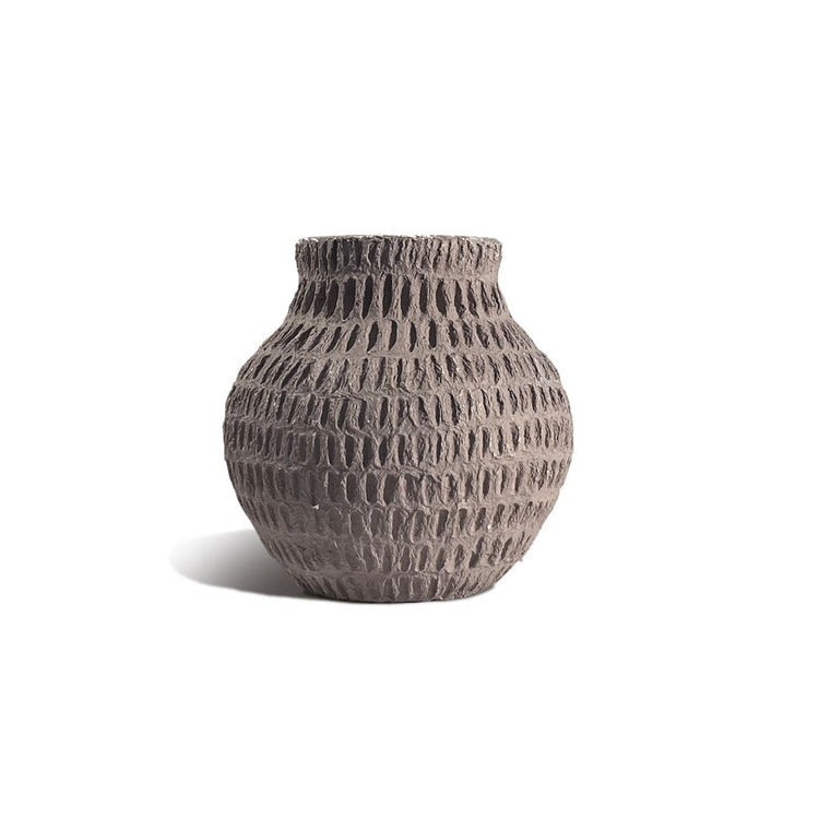 Matteurs Cotton Stone Vase Round - Dash 18 cm