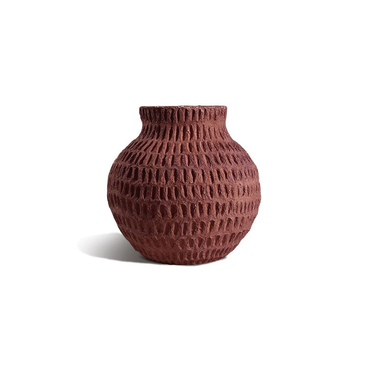 Matteurs Cotton Stone Vase Round - Dash 18 cm